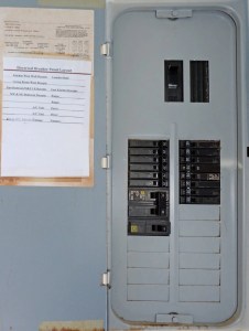 Electric panel closeup pic
